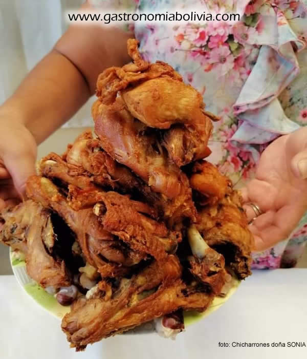 como se hace chicharron de pollo bolivia